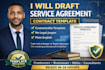 build a structured client protection agreement for web and marketing agencies