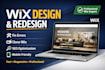 design or redesign wix website, wix clone copy, fix wix issues wix seo
