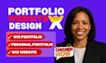design a professional and stunning wix portfolio website