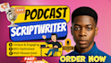 ghostwrite engaging true crime podcast youtube script  do editing and formatting