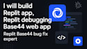 build replit app, replit debugging, base44 web app, replit base44 bug fix expert