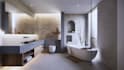 create bathroom interior design and 3d renders