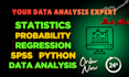 do business statistics, probability, regression analysis, spss data analysis