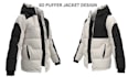 create 3d hoodie puffer jacket bomber jacket design, cgi 3d render and animation