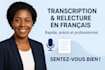 transcription des audios de conférence