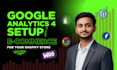setup web analytics using GTM, ga4 for ecommerce