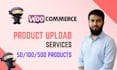 upload and add products to your wordpress woocommerce store