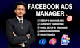 setup and manage facebook ads, conversion with fb pixel and meta ads campaign