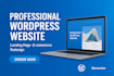 design and develop a professional modern wordpress website