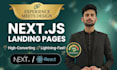 build a high performance next js landing page