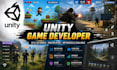 be your professional unity game developer and develop unity 2d and 3d game