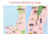create a custom wedding map illustration