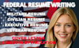 write 2 page federal resume executive resume  usajobs resume and resume writing