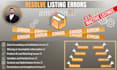 fix amazon listing errors, flat file issues, fix inactive, suppressed listings