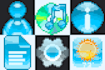make 5 frutiger aero pixel art icons