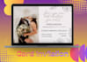modern and eyecatching invitation card