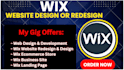 build modern wix website design, wix website redesign, wix ecommerce development