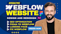 design webflow website, figma to website, framer developer, animated webflow