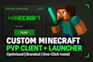 create minecraft launcher, minecraft pvp client, minecraft modpack