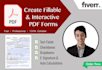 create professional fillable PDF forms with interactive fields