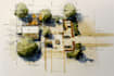 draw landscape sketch, architectural site plan, map