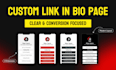 design your linktree, beacons, taplink, or stan store page with lead capture