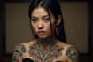 draw a japanese style tattoo art