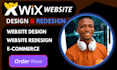 build wix e commerce website wix redesign wix business site website development