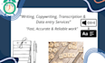 provide creative, content copywriting, data entry
