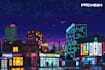 create pixel art background for you
