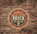 design a vintage brick logo for your brand