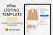 design a mobile friendly, conversion optimized ebay listing template 2025