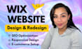 build wix website design, wix website development, wix website redesign