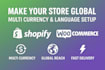fix multi currency language converter build shopify website design woocommerce