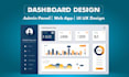 design saas web app uiux, admin panel and dashboard uiux