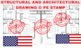 draw stamp architectural plans architect review pe stamp for ca ct city permit