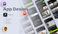 design modern and clean app uis