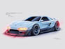 sketch a car or vehicle design concept using digital drawing