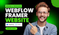 design redesign webflow website, framer, webflow landing page, webflow developer