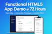 create a fast, functional, and fundable HTML5 demo app within 72 hours
