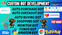 build funko auto purchase bot, auto checkout bot, auto buying bot, scalping bot