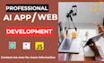 build ai mobile app ai chatbox website development ai developer automation