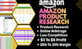 be your expert amazon fba wholesale VA for product research