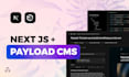 build a dynamic SEO friendly nextjs website with payload cms