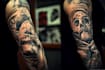 make a tattoo design of tattoo sleeve