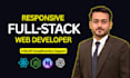 build custom website, full stack website development, frontend,backend developer