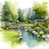 paint landscapes in watercolor