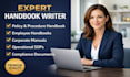 write policies, procedures, sops, and employee handbooks for health and homecare