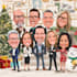draw christmas cartoon caricature