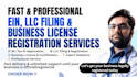 register US llc, get ein number, itin, efile US tax return, 1040 tax id